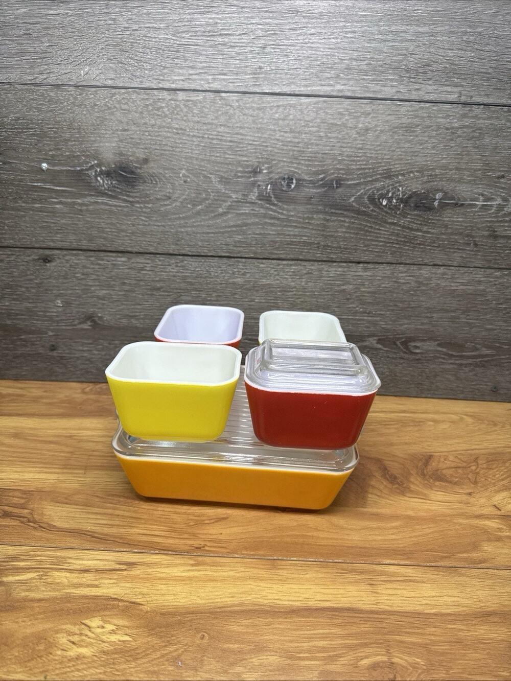 PYREX Refrigerator Dish Set ~7 Pcs